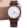 New high quality assurance fashion luxury wholesale genuine leather men women branded custom logo wooden watch