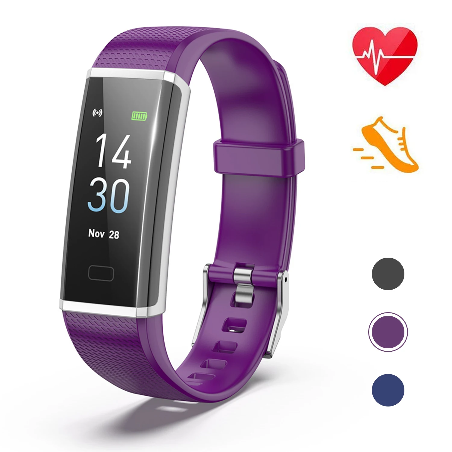 2019 Best Seller fitness tracker hr Bluetooth 4.0 SmartBracelet Fitbit For Android/iOS Smartphones, Black;blue;pink;purple;green 
2019 Best Seller fitness tracker hr Bluetooth 4.0 SmartBracelet Fitbit For Android/iOS Smartphones, Black;blue;pink;purple;green