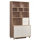 European Wooden Corner bookshelf Modern design melamine bookcase