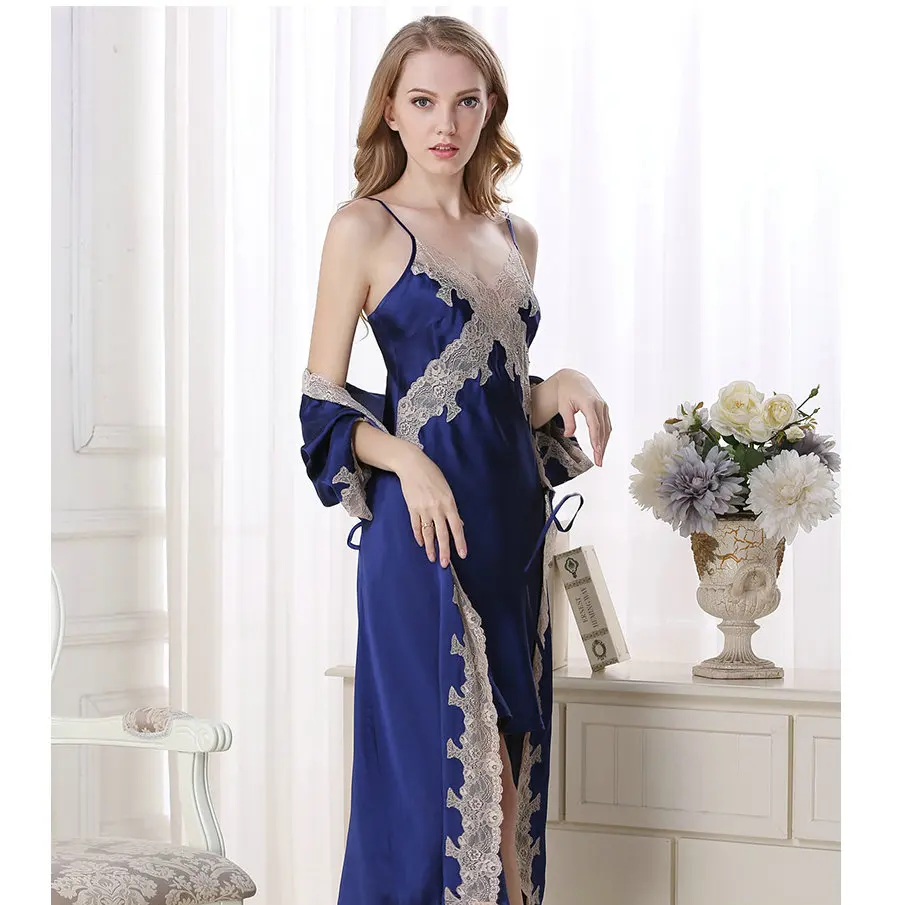 100% silk nightgown woman two piece long wedding sexy kimono satin silk robe wholesale
100% silk nightgown woman two piece long wedding sexy kimono satin silk robe wholesale