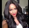 New Fashion Imported High Temperature Silk Large Wave Black Long Curl Wig