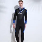 Guangzhou deep sea men neoprene fabric smooth skin zipper swimming free diving suit