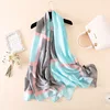 Wholesale cheap fashion lady twill designer digital print batik silk scarf for woman