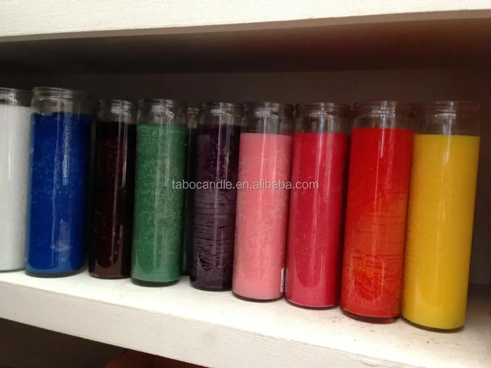 7 day candles wholesale/glass 7 days candles/ 7 day burning