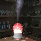 Flower LED Aroma oil Diffuser electric aroma essential oil led light bubble perfume diffuser humidifier