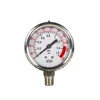Stainless steel glycerine or silicone oil filled pressure gauge/mpa pressure gauge