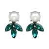 JuJia Stock High quality green opal jewelry with pearl setting custom jewelry china
