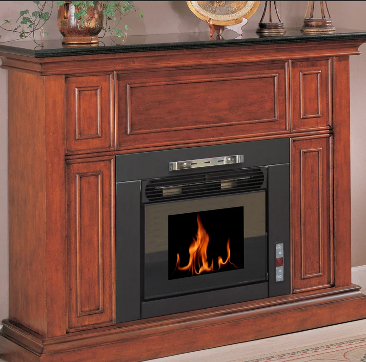 Traditional Indoor Insert Decorative Remote Control Wood Burning Fireplace