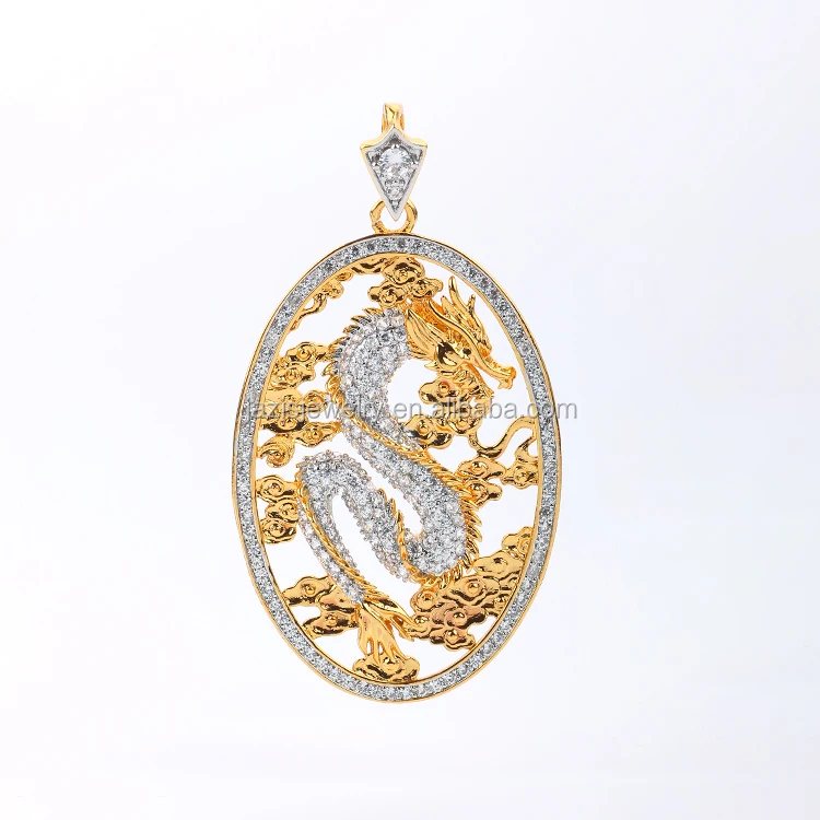 Wholesale Fashion Gold Color AAA Zirconia Chinese Style Dragon Pendant For Mens, Picture
Wholesale Fashion Gold Color AAA Zirconia Chinese Style Dragon Pendant For Mens, Picture