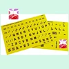 Braille and Large Print English Letters Computer Keyboard Stickers - Overlays - Labels for the Blind and Visually Impaired