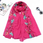 Beautiful Scarf Hijab Pashmina Shawl Embroidery Scarf
