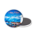 Wholesale Custom Square Bird Fridge Tourist Glass Dome Magnet