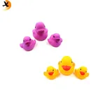 Mother and Baby Rubber Duck Family Bath Set Floating Bathtub Toy (Set of 4)