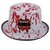 Roleparty Wholesale Halloween Carnival Bloody Mouth Felt Bowler Flat Top Hat