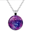 2017 New Fashion Alloy Galaxy Star Pendant Resin Necklace Jewelry