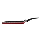 18*18 cm Red aluminum non-stick fry pan nonstick square grill pan griddle skillet with Bakelite handle GP003