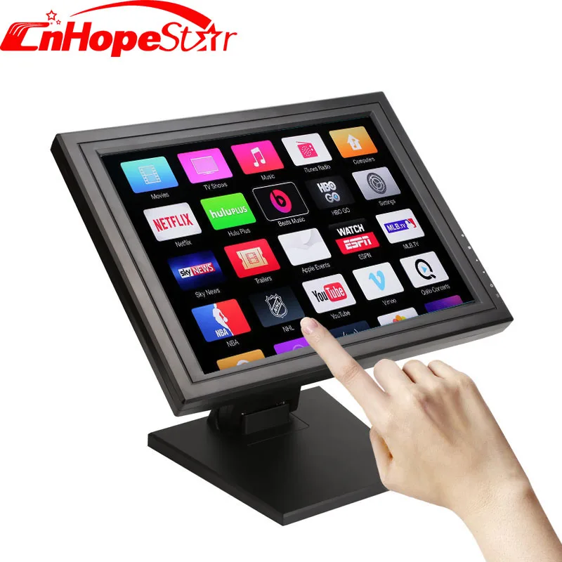 1440*900 resolution 15 17 19 inch lcd touch screen monitor