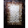 black and white natural cowhide leather skin rug