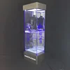 Floor- Standing Acrylic Engraving Metal LED Dummy wine bottles for display