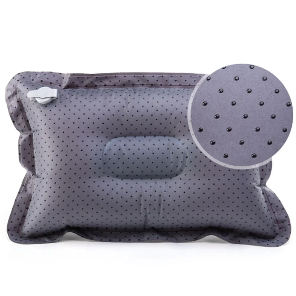 Sales Promotion Mini Travel Pillow Ultralight Portable Air Inflatable Suede Outdoor CampingTravel Soft Pillow Free Shipping