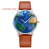 Make Your Own Watch Dial Customized Earth Face Relojes Hombre Watch OEM Manufacturer