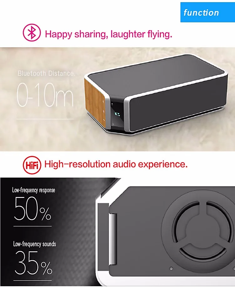 2017 New Product Qi Charger Portable Wireless BT2.1 Speaker With Fm Radio - ANKUX Tech Co., Ltd