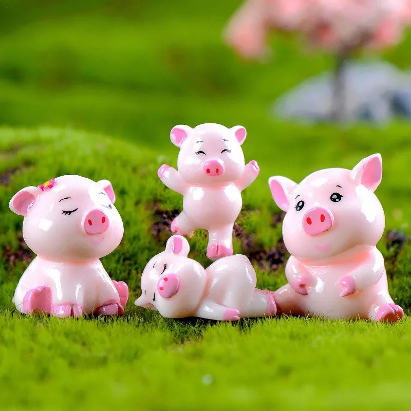 Tryme 4pcs Cute Pig Family Animal Model figurine home decor miniature fairy garden decoration accessories Statue Resin Craft Fig
Tryme 4pcs Cute Pig Family Animal Model figurine home decor miniature fairy garden decoration accessories Statue Resin Craft Fig