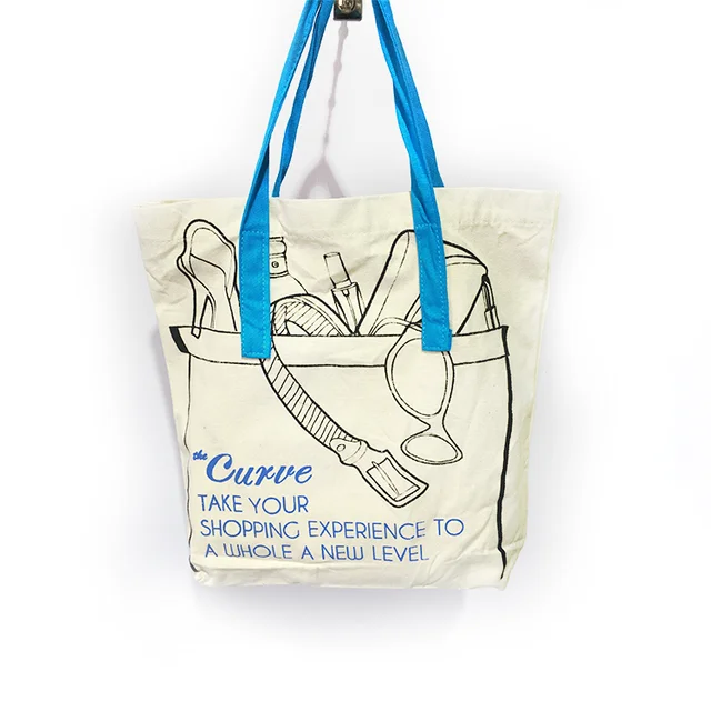 supermarket best choose cotton bag with rope handle
