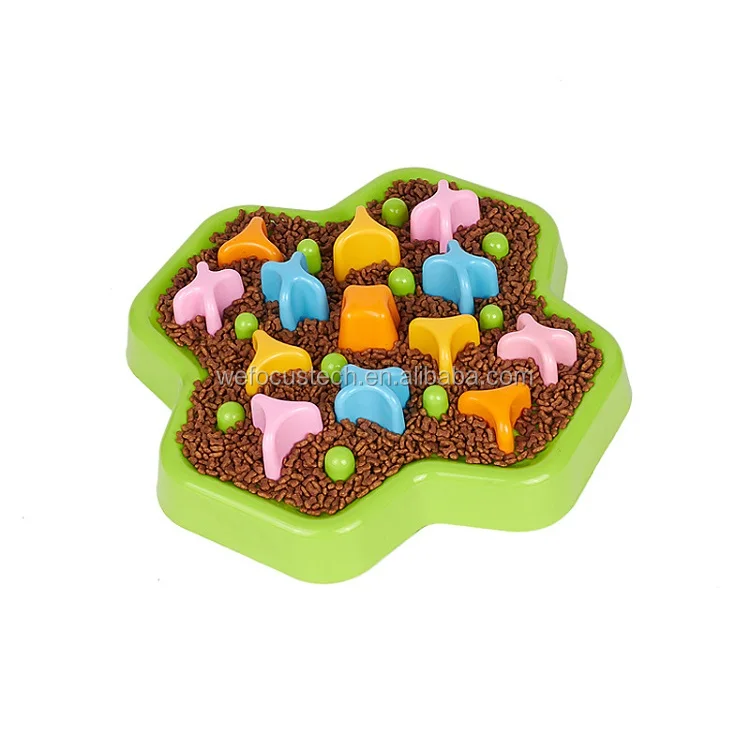 New Design Slow Feed Dog Bowl Rotating Fun Anti Choke Pet Feeder