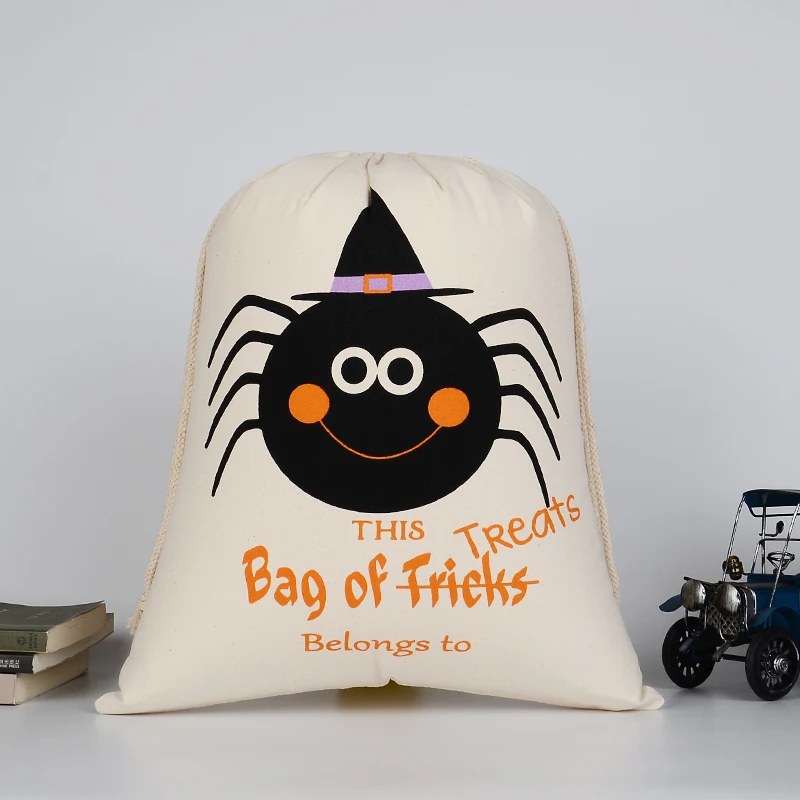 trick or treat candy halloween drawstring sacks and pumpkin gift