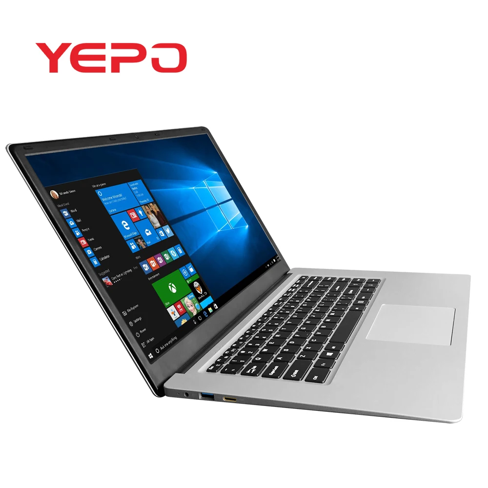 

YEPO 737T6 Notebook Computer 15.6'' FHD 1920*1080 4GB 64GB Netbook Not Used Laptop, Silver