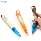 TPE soft touch sloth shape toy silicone novelty ballpoint pen funny animal cute fancy creative