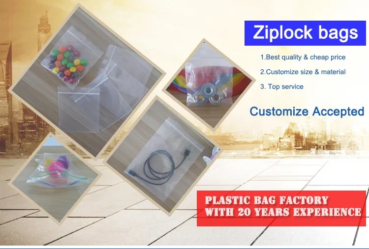 Grip Seal Bags Self Resealable Poly Zipper Bag Clear Plastic Polythene