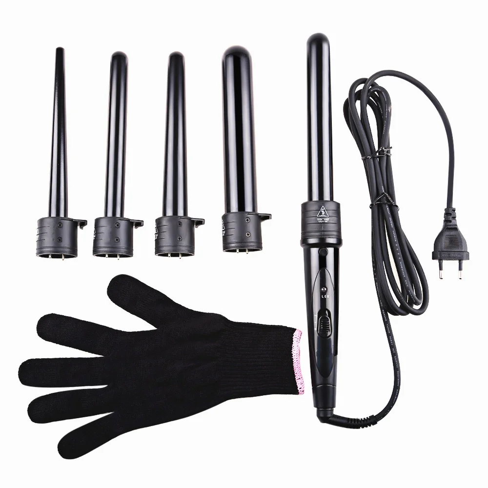 Hair Curlers Rollers Interchangeable Hair Curling Iron for Beauty Salon Equipment 5 in 1 Innovative Products 2017 Tourmaline LED
Hair Curlers Rollers Interchangeable Hair Curling Iron for Beauty Salon Equipment 5 in 1 Innovative Products 2017 Tourmaline LED