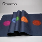 Biodegradable Eco Friendly Natural Rubber Chakra Yoga Mat