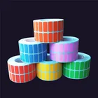 Factory price full color thermal transfer paper custom roll self adhesive square label sticker