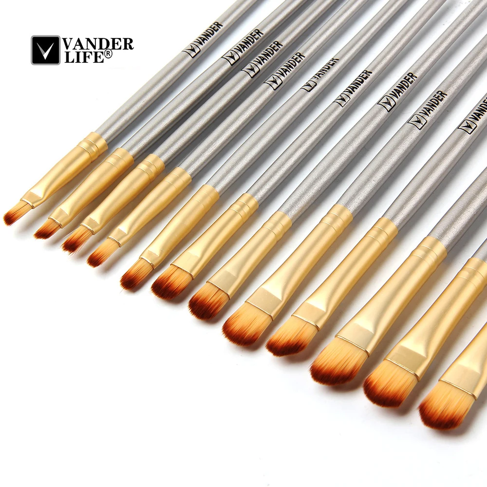 VANDER LIFE 24Pcs Makeup Brush Sets Professional Cosmetics Brushes Set Kit + Pouch Bag Champagne Make Up Tools Pincel Maquiagem (1)