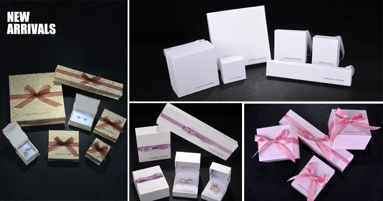 Tongxing Pu leather Ring necklace boxes jewelry storage packaging box jewlery box packaging