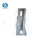 Factory strut slotted c channel support system