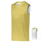 Custom made 100% polyester basketball jersey uniform design color yellow