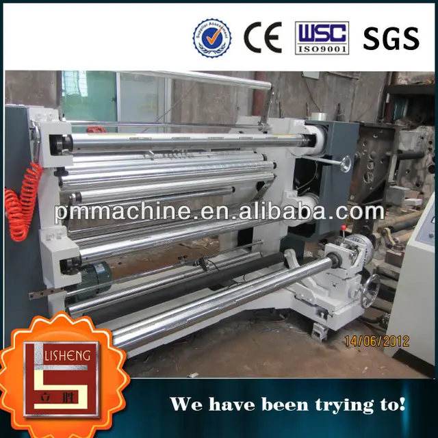 high speed vertical slitting machine for non woven , plastic