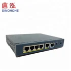 Sinohone-644 Unmanaged Industrial Poe Switch Support CE Standard Network Switch Injector For Ip System