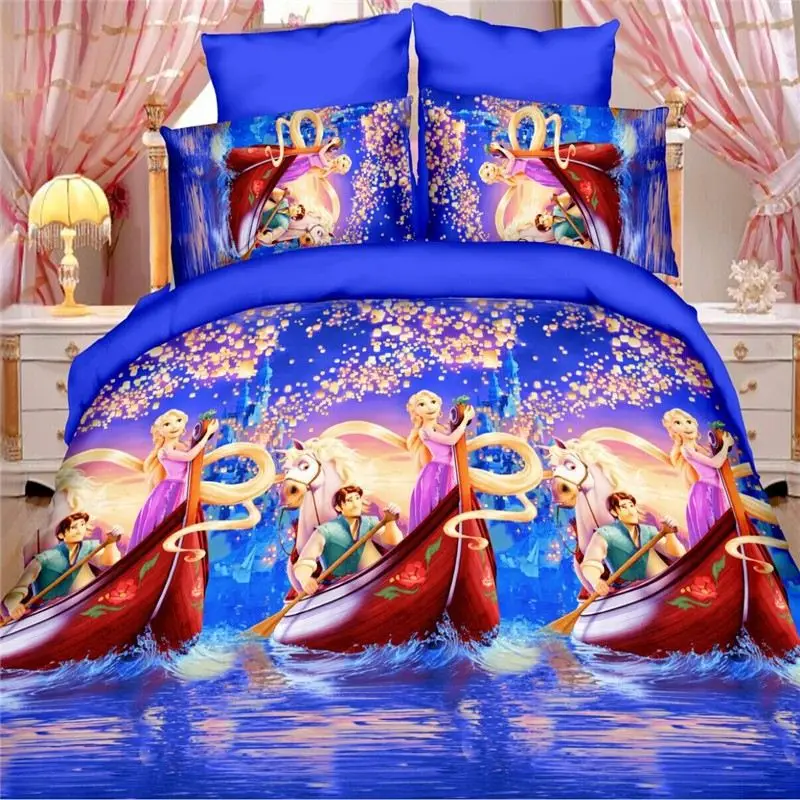 2016 new arrival happy life flower 3d bedding sets 4pcs bedspread duvet cover bed sheet pillowcases set queen size.