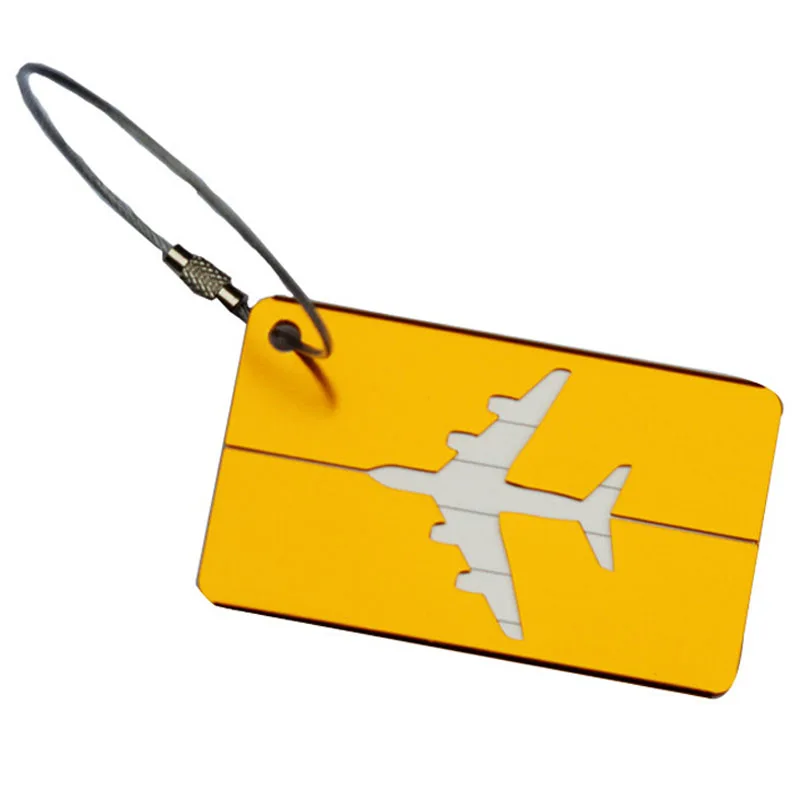 luggage tag yellow