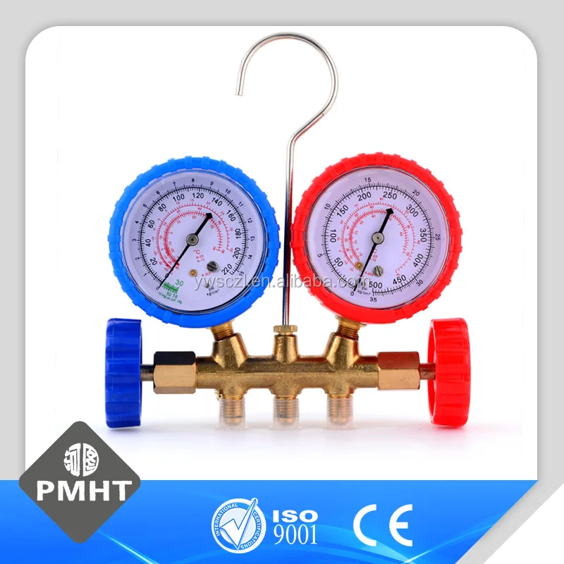 Air Conditioner Accessories Double Meter Gauge Assembly Refrigerant