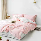 Print White and Pink Little Pig Twin Cartoon Home Bedding Set Customized Sheet