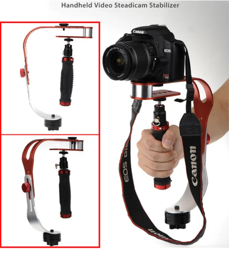 Red Steadycam Stabilizer For Canon Eos Rebel T1i T2i T3i T4i T5i Buy