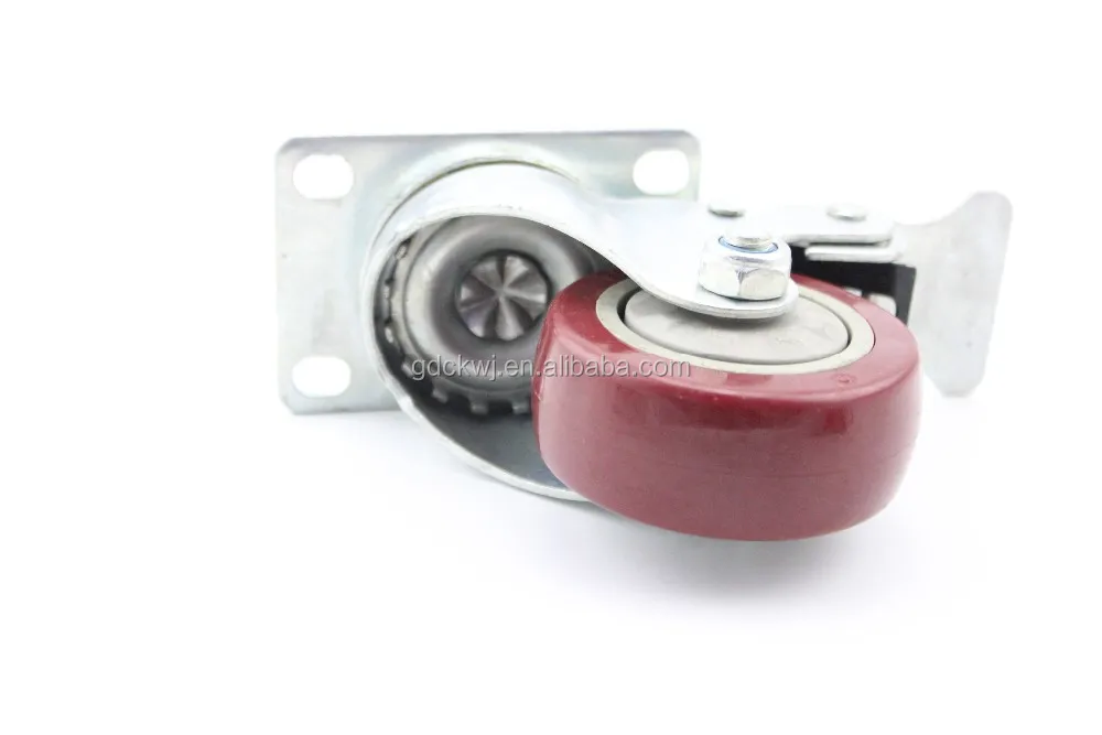 China wholesale double bearing 5 inch polyurethane adjustable office chair locking luggage industrial heavy duty caster wheels