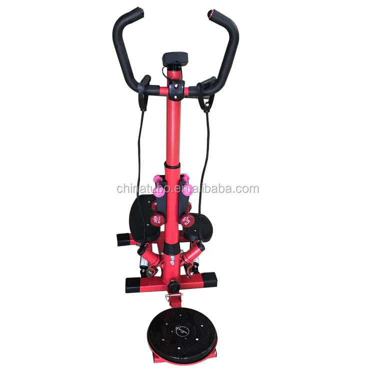 Multifunctional Adjustable Exercise aerobic Stepper ,Twist and Shape Stepper with Dumbbell Fitness Gym Equipment