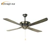 220v metal blade ceiling lamp fan heavy style 4 blade AC motor decorative ceiling fans without light